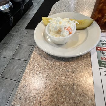 Pat's Diner - Side of Cole slaw and a pickle - Southern Near Me - Trenton, New Jersey Pat's Diner - Side of Cole slaw and a pickle - Southern Near Me - Trenton, New Jersey