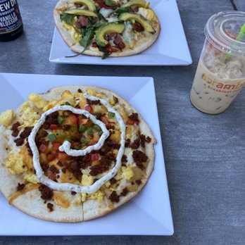 Scramble, a breakfast & lunch joint - Breakfast pizza! - Breakfast & Brunch Near Me - Tempe, Arizona