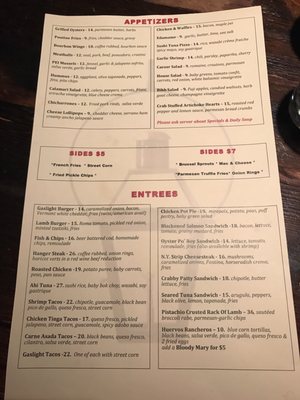 Menu photo 3 Gaslight Atlantic Highlands, NJ