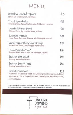 Menu photo 3 Uncork Unwind Jacksonville, NC Menu photo 3 Uncork Unwind Jacksonville, NC