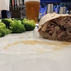 Philly Cheesesteak in a wrap.