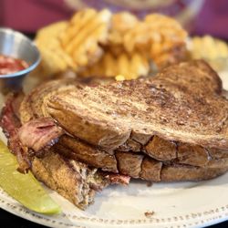Citizens Coffee & Wine Cafe - Brisket Ruben with Fries