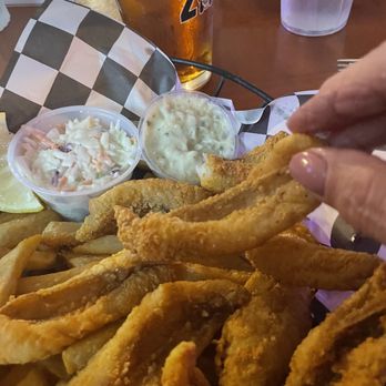 Little Tavern - A big stack of lake perch - Burgers Near Me - Rolling Prairie, Indiana