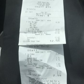 Sonic Drive-In - Burgers Near Me - Fallon, Nevada