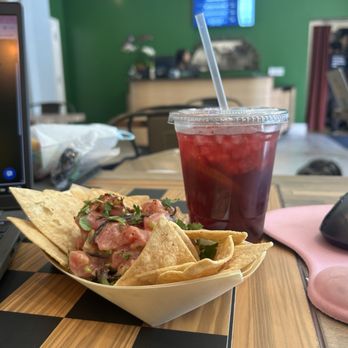 Third Space - Poke Nachos and Hibiscus Cooler - Tapas/Small Plates Near Me - Napa, California