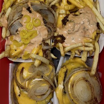 In-N-Out Burger - Flying Dutchman, Onion-wrapped (x2) + Animals Fries (light well-done) - Fast Food Near Me - Millbrae, California In-N-Out Burger - Flying Dutchman, Onion-wrapped (x2) + Animals Fries (light well-done) - Fast Food Near Me - Millbrae, California