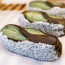 Bun Appetit - Matcha Cranberry Pretzel Stick ($9.50)