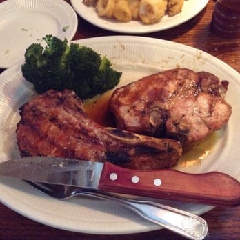 Jameson's Charhouse - Pork chops with broccoli - Steakhouses Near Me - Mount Prospect, Illinois