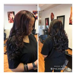 Egyptian Hair design  - Sew-in with the closure