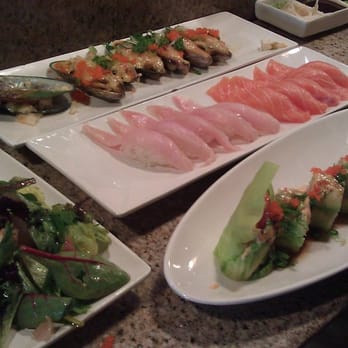 Sushi Asahi - baked oysters, yellowtail, salmon, riverside roll, sashimi salad - Sushi Bars Near Me - Riverside, California