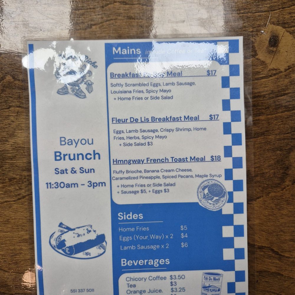 Po Boy Riche - Brunch menu! - Cajun/Creole Near Me - Jersey City, New Jersey