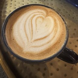 Seasonal brown sugar cinnamon latte with oat milk