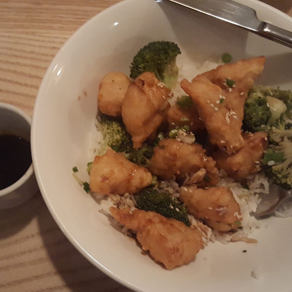 Kitava - General Tso's chicken made with cassava flour. The sauce was delish! And an ample portion. I was full before i finished the plate. - Gluten-Free Near Me - San Francisco, California