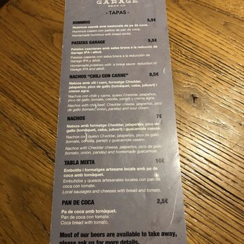 Garage Beer Co - Pubs Near Me - Barcelona, B