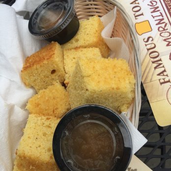 Famous Toastery - Cornbread with Apple Butter - Breakfast & Brunch Near Me - Winston-salem, North Carolina