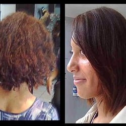 B In the City - Brazilian Blow Dry treatment pre and post treatment