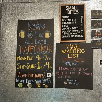 The Bank Shot - Small bites menu, 6 pints on Tuesdays, and Happy Hour! - Beer Bar Near Me - Elk Grove, California The Bank Shot - Small bites menu, 6 pints on Tuesdays, and Happy Hour! - Beer Bar Near Me - Elk Grove, California