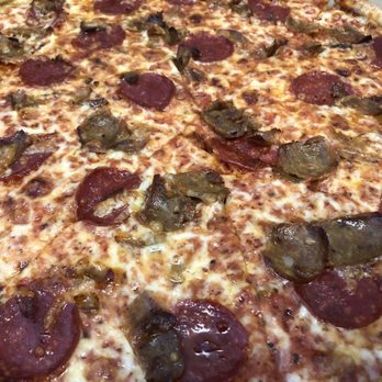 Express Pizza - Pepperoni and Sausage Pizza - Pizza Near Me - Bedford, Massachusetts