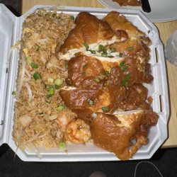 Empress Gardens - Almond boneless chicken was delivered dry as a bone and I've never bought Chinese food where they didn't provide Any sauce whatsoever!