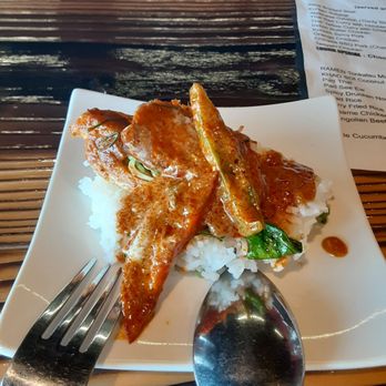 Rickshaw - Testing a new possible dinner entree Pinay salmon. Good beyond words - Asian Fusion Near Me - Anchorage, Alaska