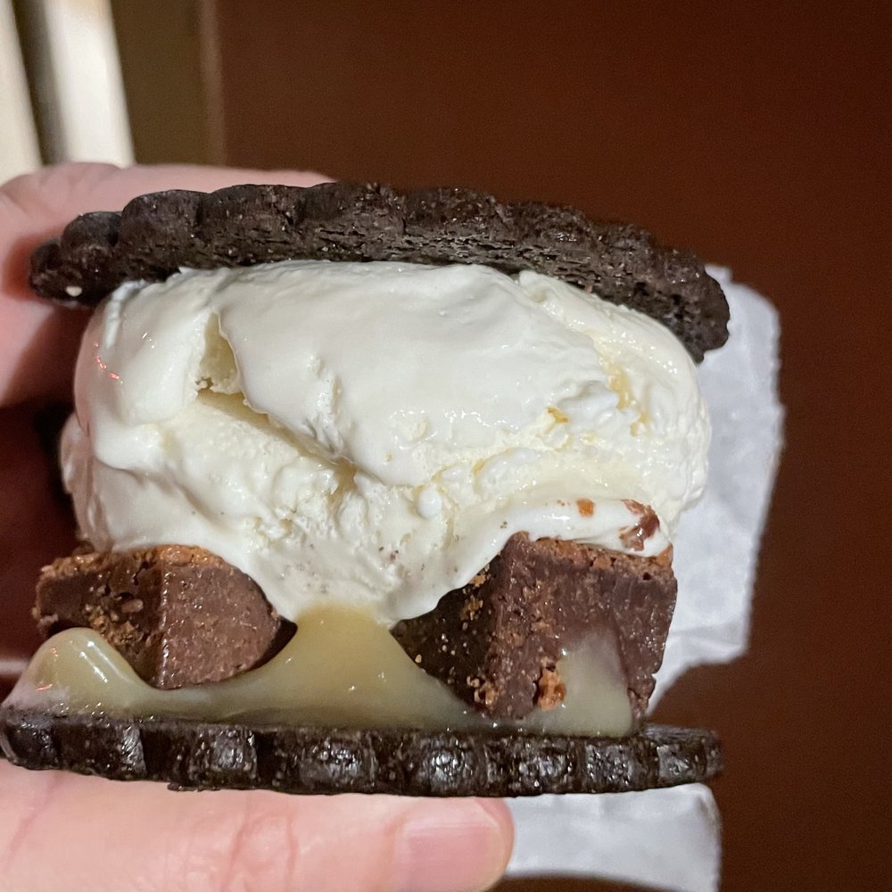 Peace Pie - Salted Caramel Brownie Ice Cream Sandwich - Desserts Near Me - St. Augustine, Florida Peace Pie - Salted Caramel Brownie Ice Cream Sandwich - Desserts Near Me - St. Augustine, Florida