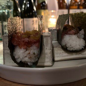 Bosso Ramen Tavern - Torotaku and unigyu hand roll - Ramen Near Me - Cambridge, Massachusetts Bosso Ramen Tavern - Torotaku and unigyu hand roll - Ramen Near Me - Cambridge, Massachusetts