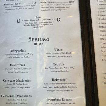 Caballo Blanco - Menu - Mexican Near Me - Sacramento, California Caballo Blanco - Menu - Mexican Near Me - Sacramento, California