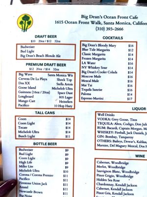 Menu photo 7 Big Dean's Ocean Front Cafe Santa Monica, CA Menu photo 7 Big Dean's Ocean Front Cafe Santa Monica, CA