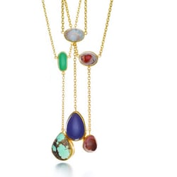Mansoor Fine Jewelers - Yossi mixed stone necklaces. So good.
