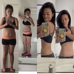 Postpartum body transformation. Postpartum body transformation.