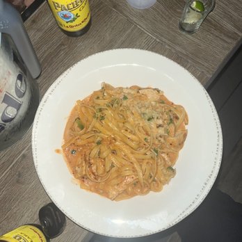 Monica’s Riverview - Spicy Fettuccine Pasta with Chicken. - Breakfast & Brunch Near Me - Antioch, California