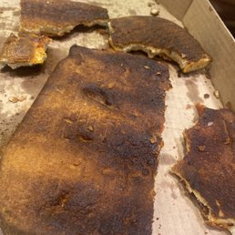 We ate what was edible but all this was left behind cause of the burnt taste and the hardness of the crust We ate what was edible but all this was left behind cause of the burnt taste and the hardness of the crust