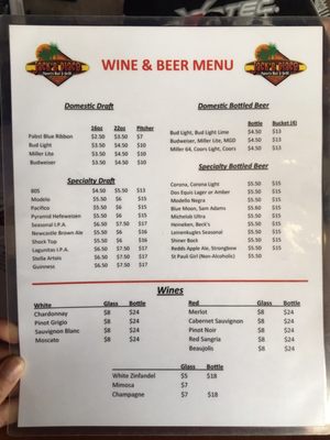 Menu photo 4 Jacks Place Boulder City, NV