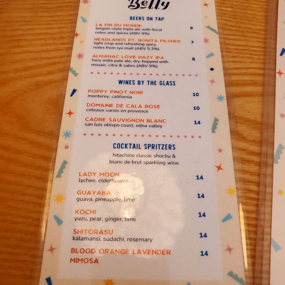 Belly - Menu - Mexican Near Me - Oakland, California Belly - Menu - Mexican Near Me - Oakland, California