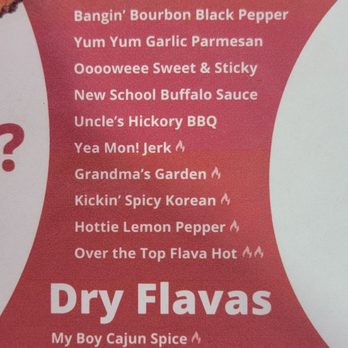 Flava Wings - Flavors offered - Chicken Wings Near Me - Houston, Texas Flava Wings - Flavors offered - Chicken Wings Near Me - Houston, Texas