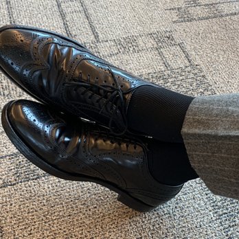 Ken's Mobile Shoe Shine - Vintage Florsheims between 30 and 60 years old, with a fresh shine for my flight. - Shoe Shine Near Me