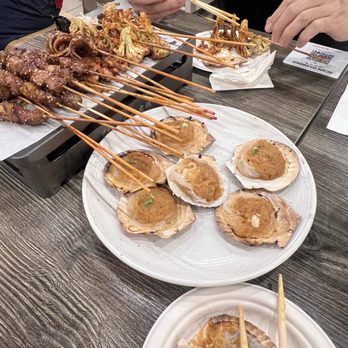Mutanke BBQ - Skewers and scallops - Barbeque Near Me - Fremont, California Mutanke BBQ - Skewers and scallops - Barbeque Near Me - Fremont, California