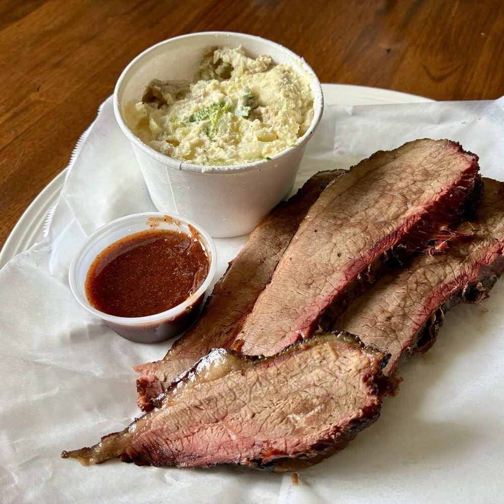 Shorty's BBQ - Had to get my BBQ fix with this delicious 1/2 lb. Brisket and potato salad. - Caterers Near Me - Camas, Washington Shorty's BBQ - Had to get my BBQ fix with this delicious 1/2 lb. Brisket and potato salad. - Caterers Near Me - Camas, Washington