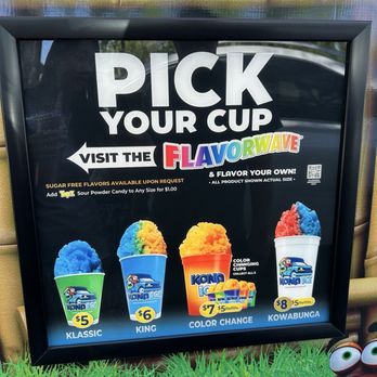 Kona Ice - Menu - Food Trucks Near Me