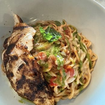 Quince Riverside - Pasta Rafael with blackened chicken - Desserts Near Me - Fort Worth, Texas