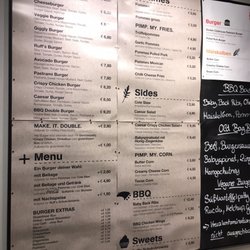 RUFF'S BURGER - Menükarte