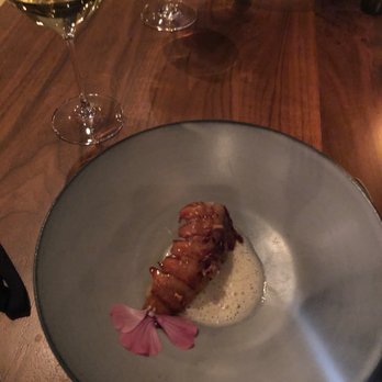 Smyth - Small bite of lobster. Wish the portion was larger - New American Near Me - Chicago, Illinois Smyth - Small bite of lobster. Wish the portion was larger - New American Near Me - Chicago, Illinois