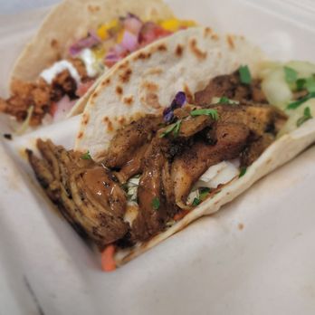 Right Coast Taqueria Deer Park - Grilled Thai Chicken, Cabbage, Cucumber Salad, Peanut Sauce and Cilantro. - Mexican Near Me - Deer Park, New York Right Coast Taqueria Deer Park - Grilled Thai Chicken, Cabbage, Cucumber Salad, Peanut Sauce and Cilantro. - Mexican Near Me - Deer Park, New York