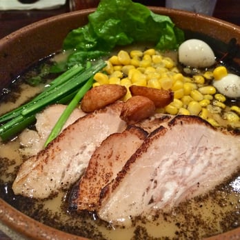 Ramen Dojo - Garlic Pork Flavor ramen + extra pork (2 slices) + corn. Plus an extra quail egg that my dad didn't want. :) - Ramen Near Me - San Mateo, California Ramen Dojo - Garlic Pork Flavor ramen + extra pork (2 slices) + corn. Plus an extra quail egg that my dad didn't want. :) - Ramen Near Me - San Mateo, California