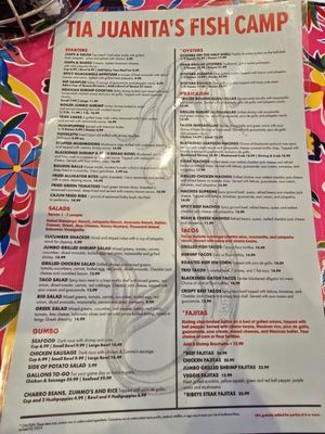 Menu photo 7 Tia Juanita's Fish Camp Waco, TX