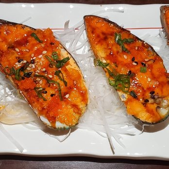 Ume Sushi - Baked Mussels - Japanese Near Me - Houston, Texas Ume Sushi - Baked Mussels - Japanese Near Me - Houston, Texas