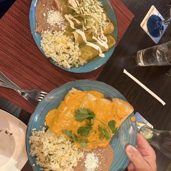 Sabor A Oaxaca - Shrimp enchiladas with almond mole - Mexican Near Me - Rancho Cucamonga, California