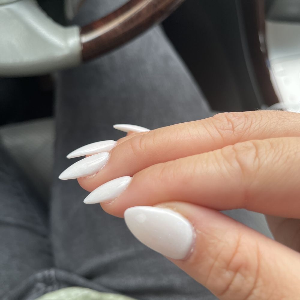 Delightful Nails - Powder with tips. Super thick nails. Looks like ones you glue on from the store. - Nail Salons Near Me - Chandler, Arizona Delightful Nails - Powder with tips. Super thick nails. Looks like ones you glue on from the store. - Nail Salons Near Me - Chandler, Arizona