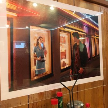 Twede's Cafe - Incredible photography depicting scenes and characters from the show Twin Peaks are displayed above each booth. - American Near Me - North Bend, Washington Twede's Cafe - Incredible photography depicting scenes and characters from the show Twin Peaks are displayed above each booth. - American Near Me - North Bend, Washington