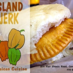 Island Jerk - Coco Bread with Patty